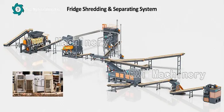 Fridge Shredding & Separating System