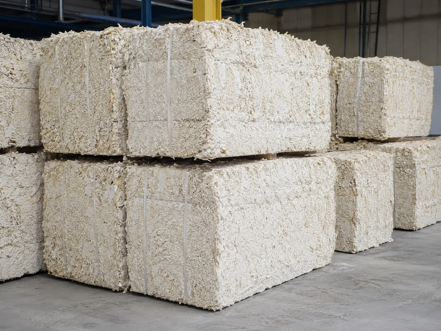 Baled paper fiber