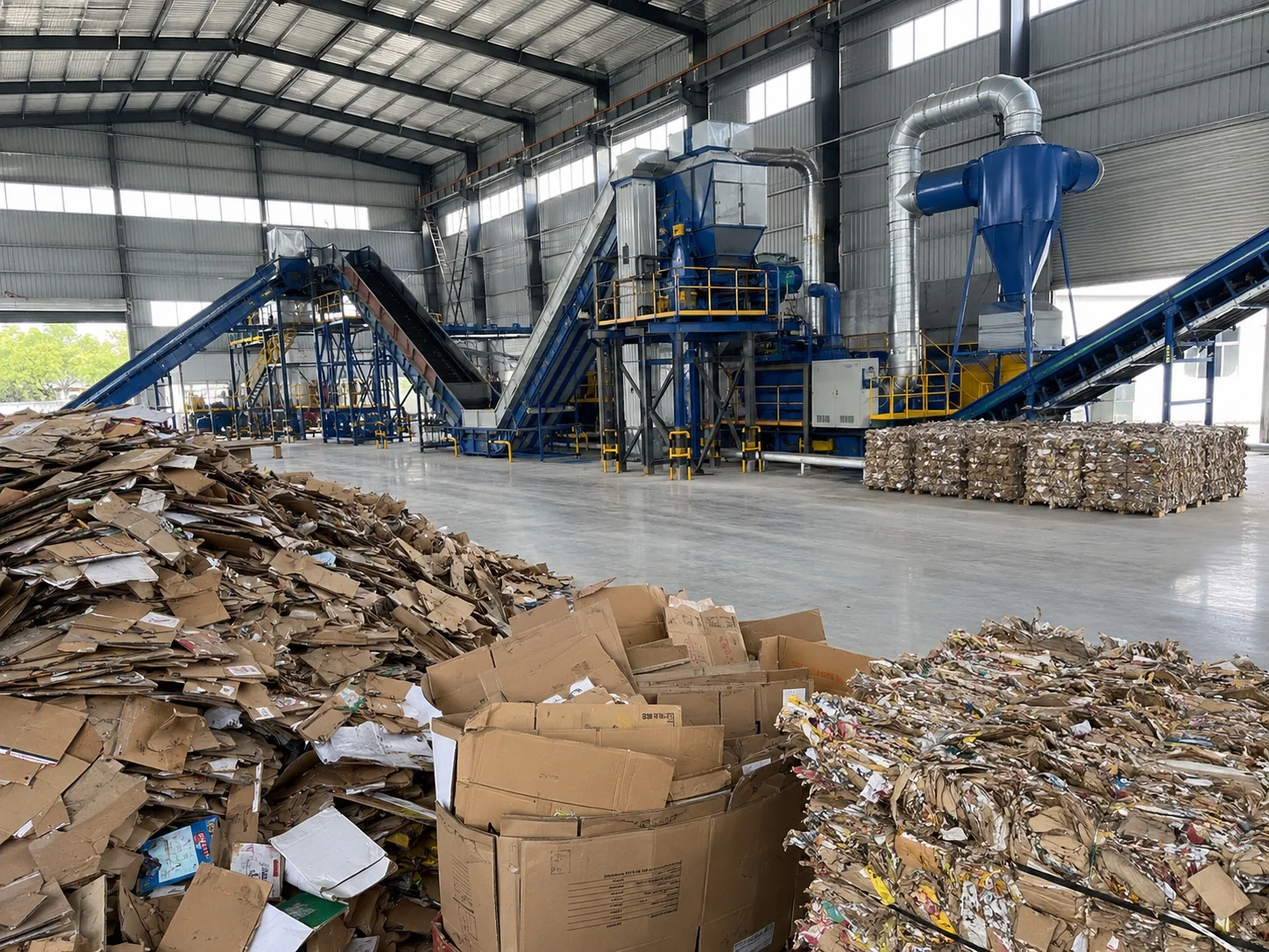 Waste carton recycling project
