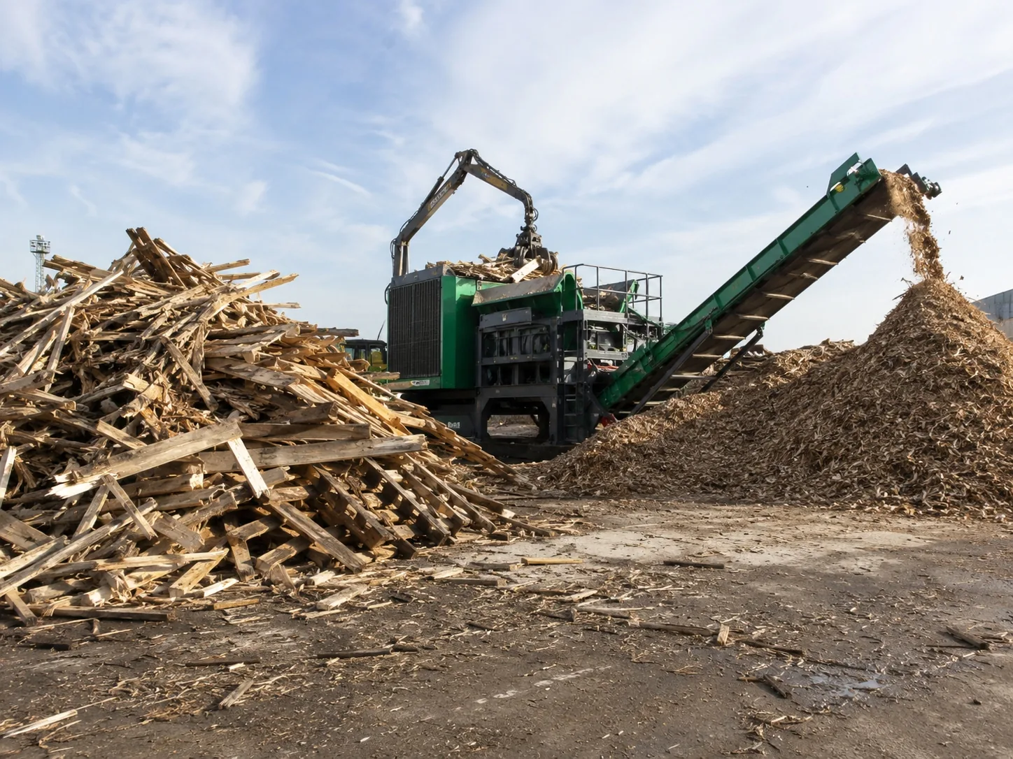 Wood waste recycling project