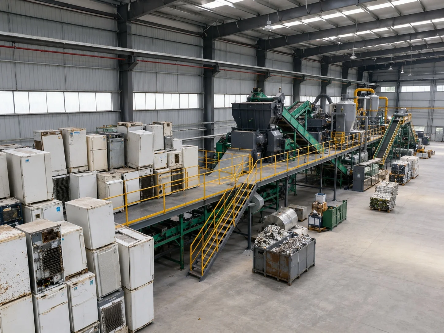 Waste refrigerator recycling project